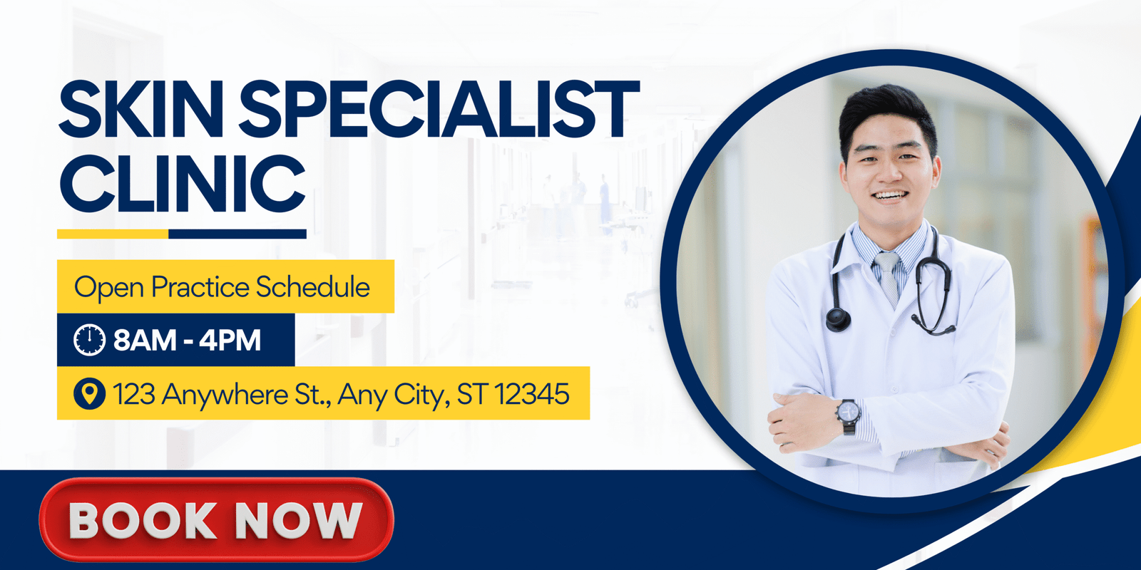 landing page for Clinic